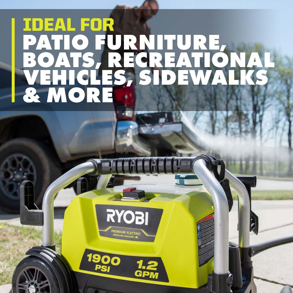 1900 PSI 1.2 GPM Electric Pressure Washer Image 5