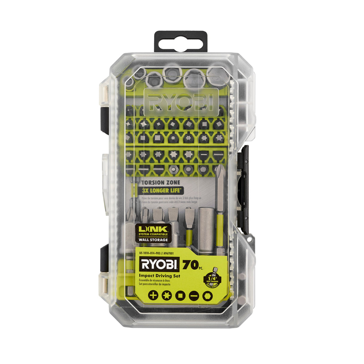 70 PC. IMPACT RATED DRIVING BIT SET image