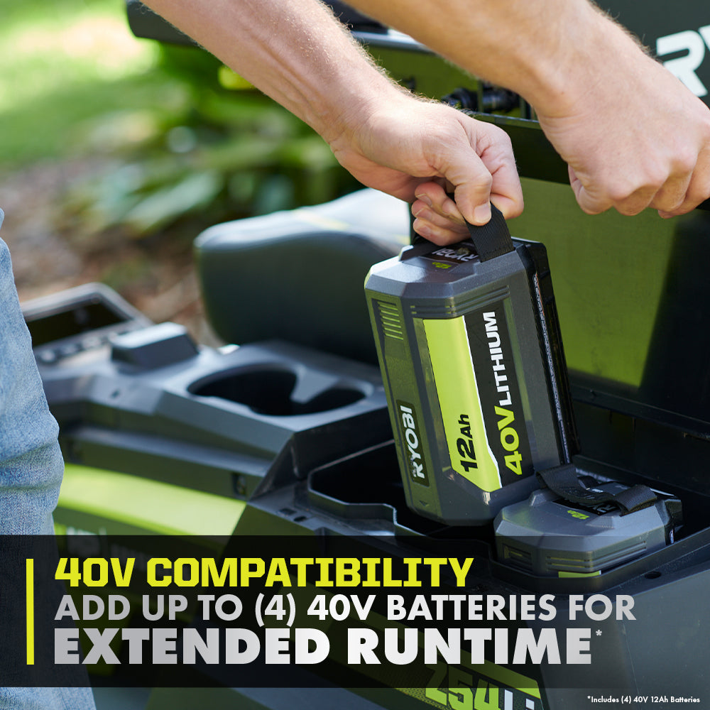 80V HP BRUSHLESS 54" LITHIUM ELECTRIC ZERO TURN RIDING MOWER Image 12