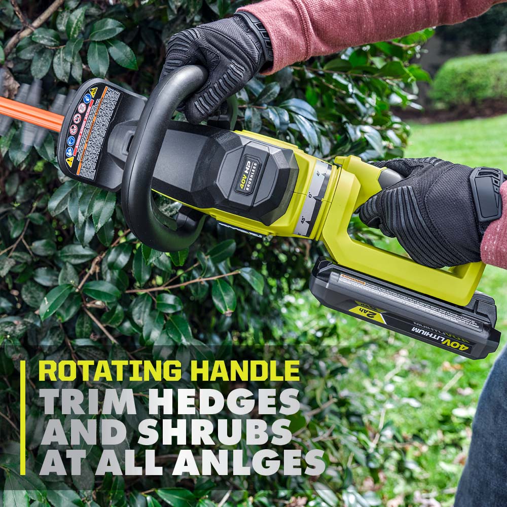 40V HP BRUSHLESS WHISPER SERIES 26" HEDGE TRIMMER KIT Image 10