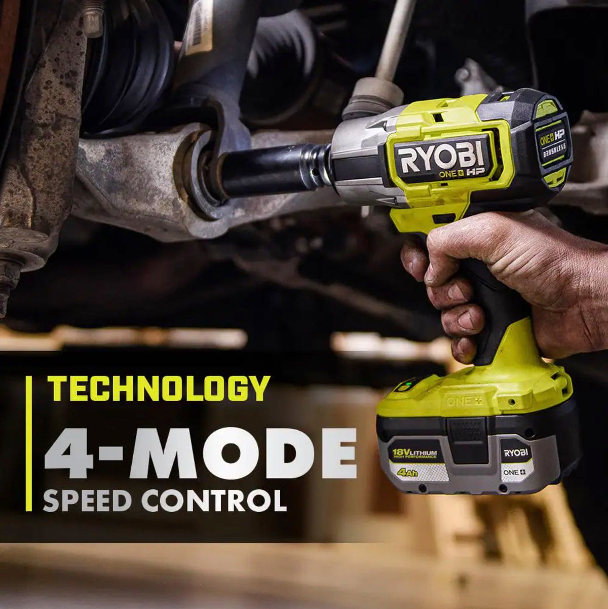 18V ONE+ HP Brushless 4-Mode 1/2" Impact Wrench Image 3