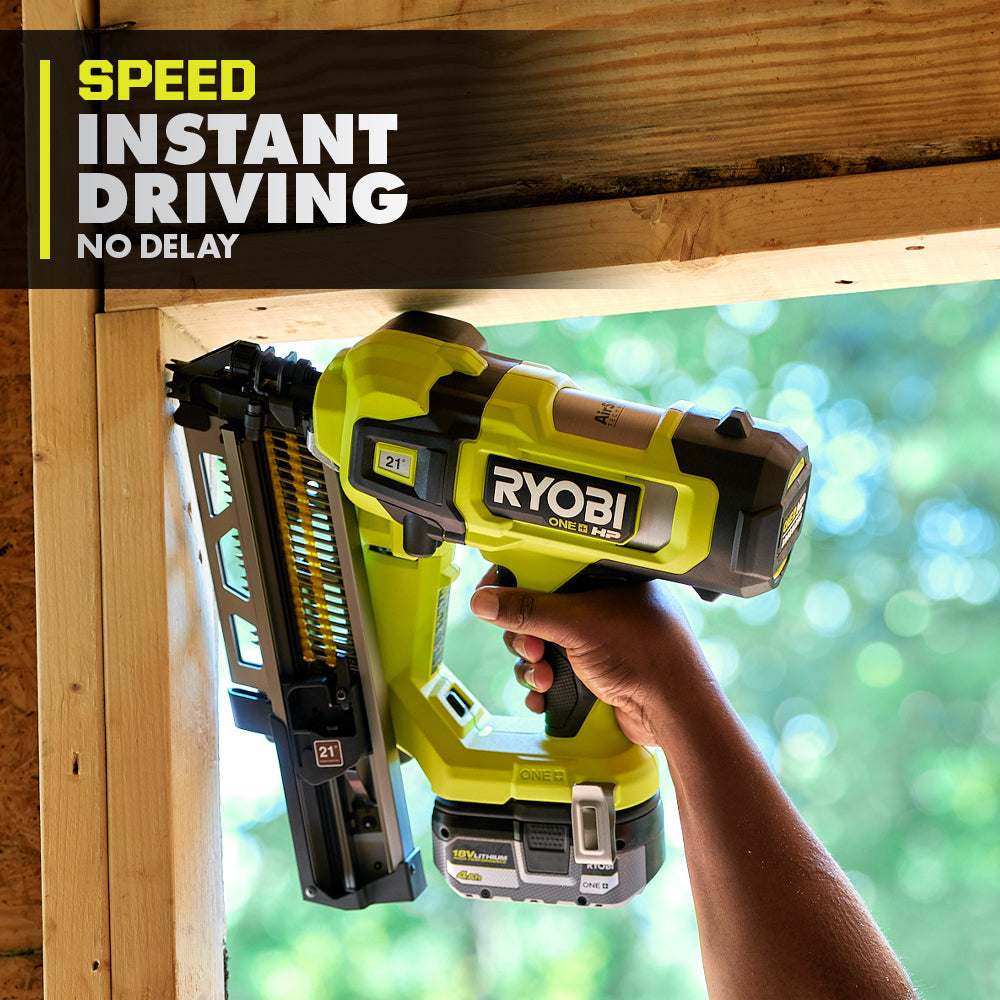 18V ONE+ HP Brushless AirStrike 21° Framing Nailer Image 4