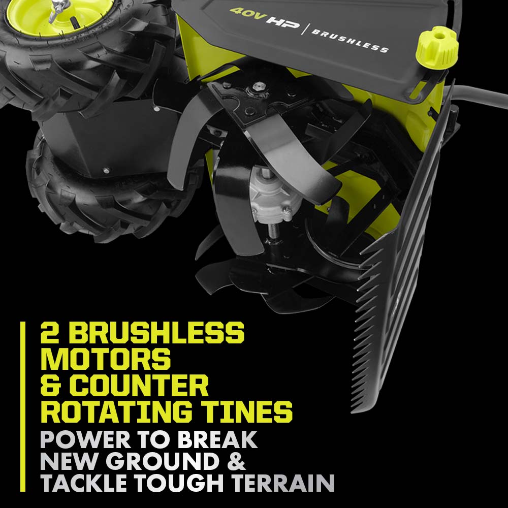 40V HP BRUSHLESS 18" REAR TINE TILLER Image 6
