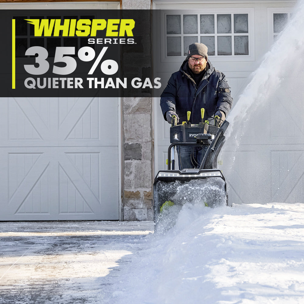 40V HP Brushless Whisper Series 24” Two-Stage Snow Blower Kit Image 5