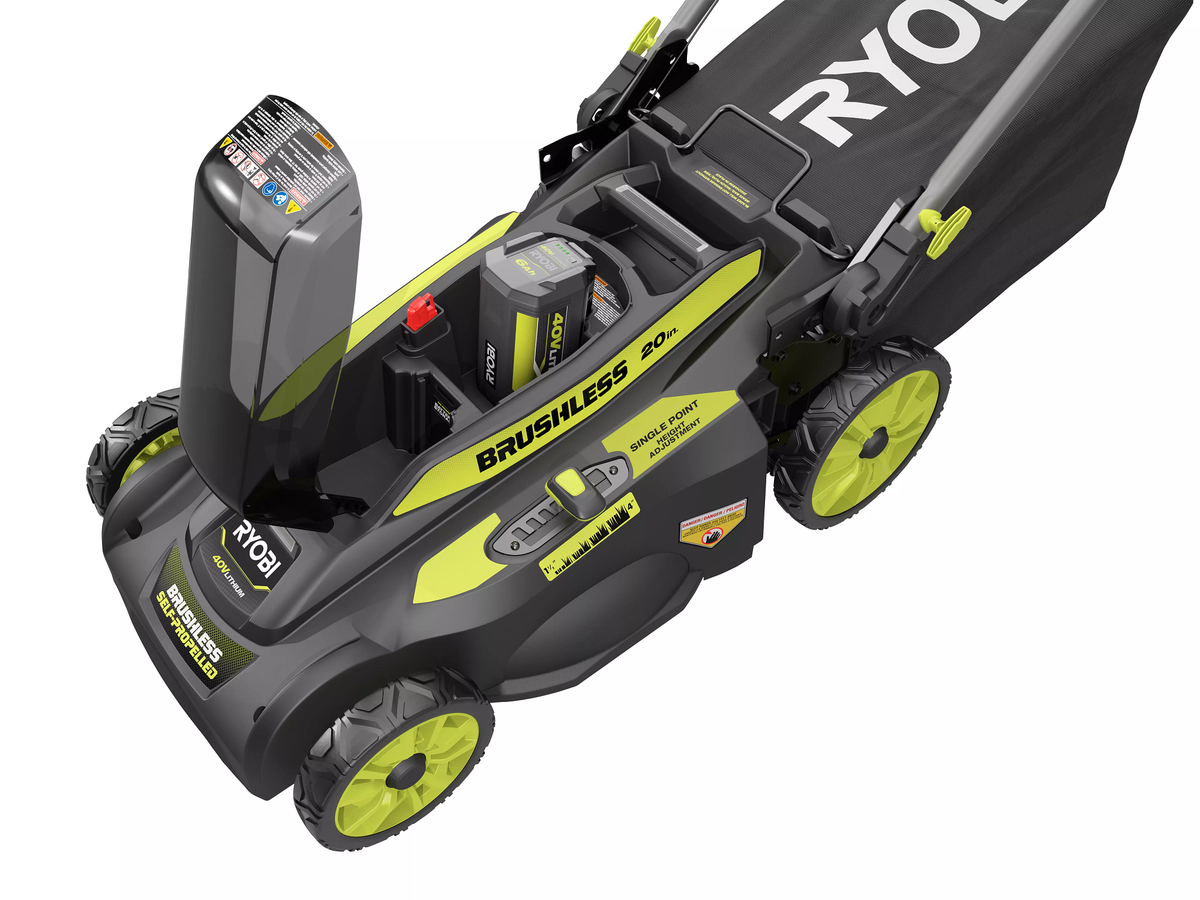 40V BRUSHLESS 20" SELF-PROPELLED LAWN MOWER Image 6