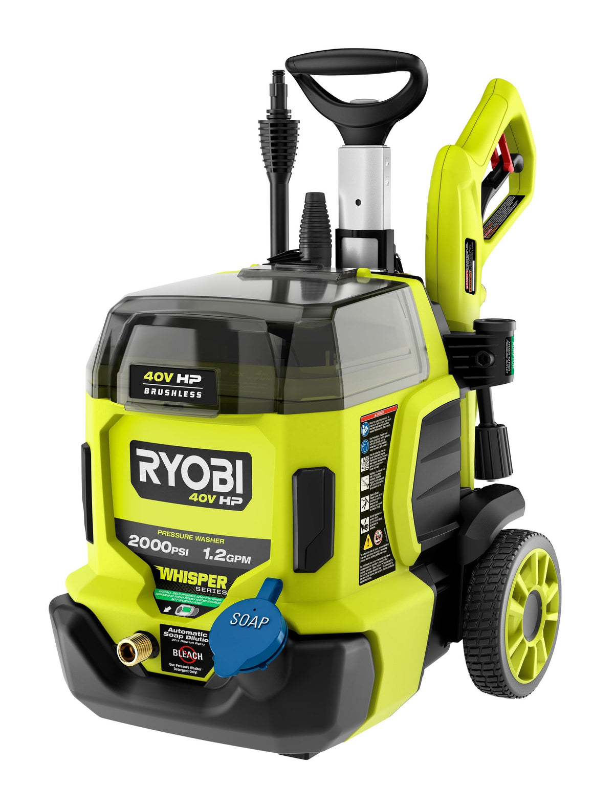 40V HP BRUSHLESS WHISPER SERIES 2000 PSI PRESSURE WASHER  image