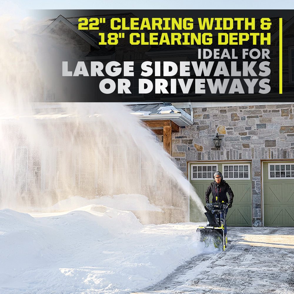 40V HP BRUSHLESS WHISPER SERIES 22" TWO-STAGE SNOW BLOWER KIT Image 10