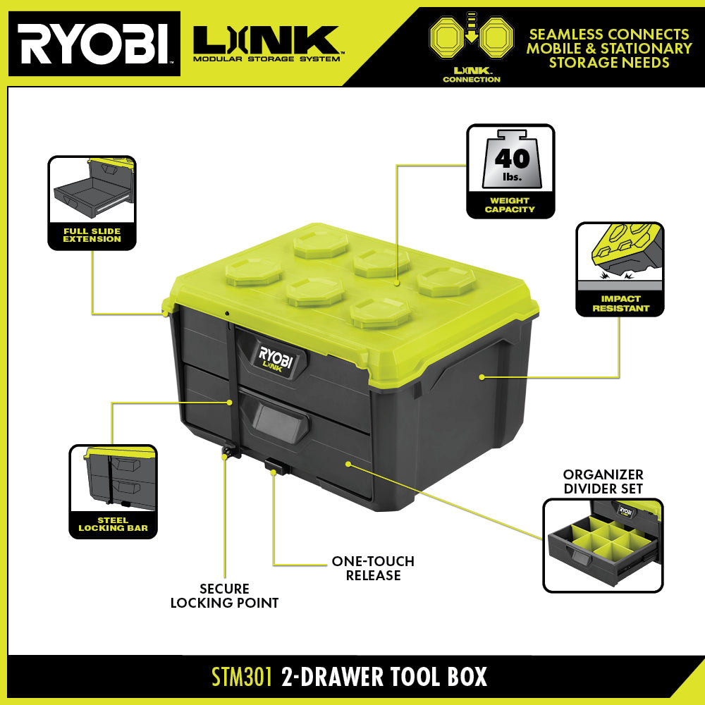 LINK 2-DRAWER TOOL BOX  Image 3