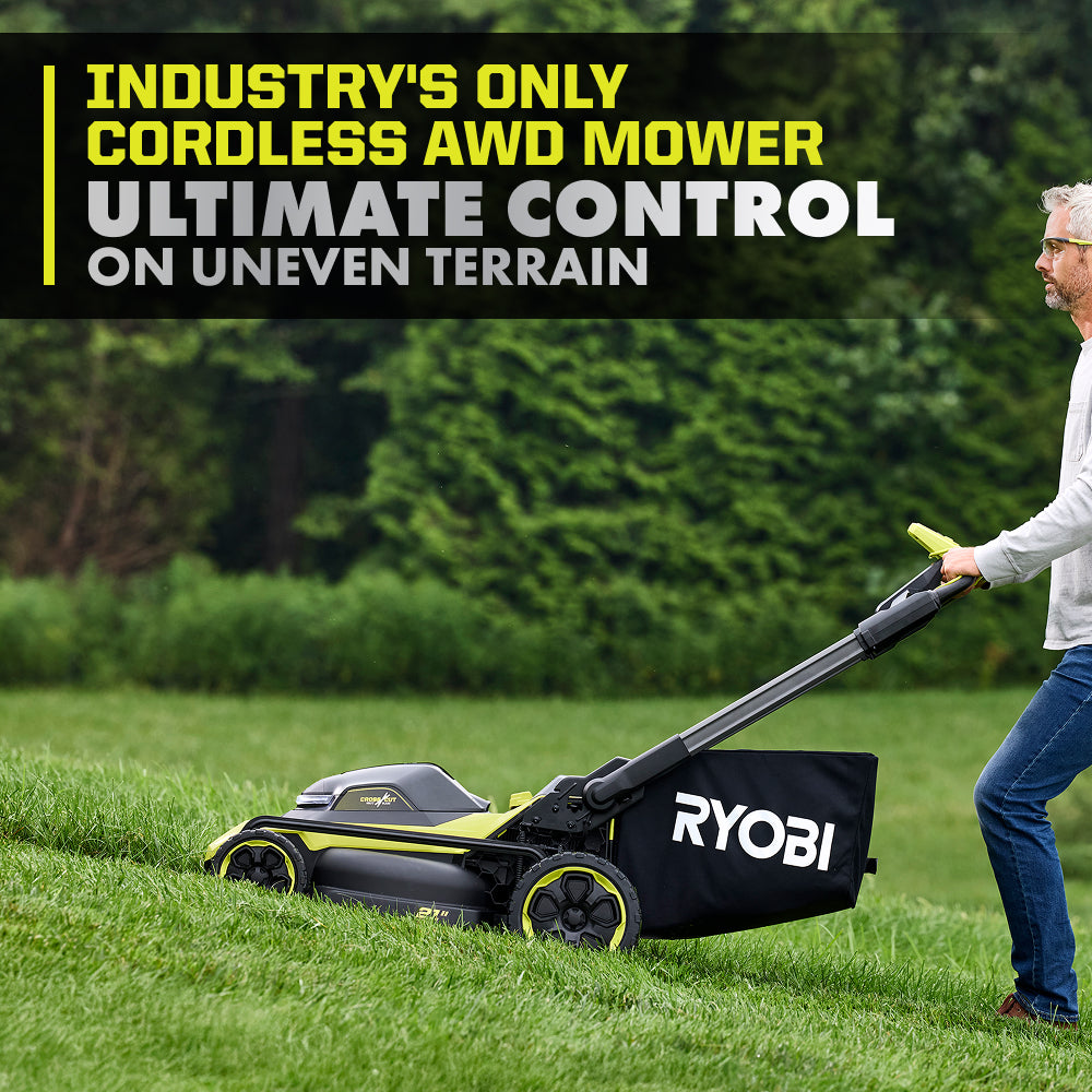 40V HP Brushless 21" Self-Propelled All-Wheel Drive Multi-Blade Mower Kit