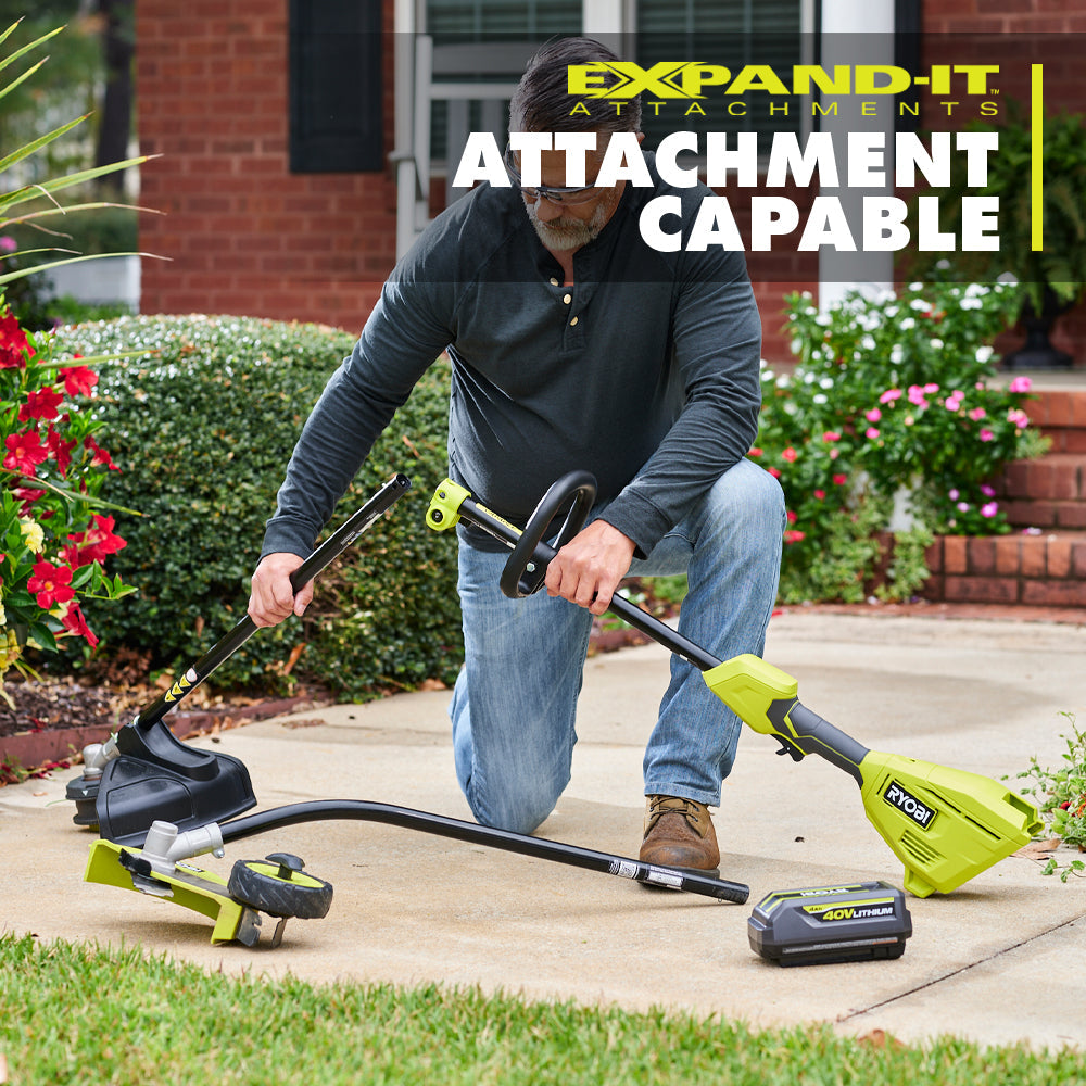 40V 15" Attachment Capable String Trimmer Kit