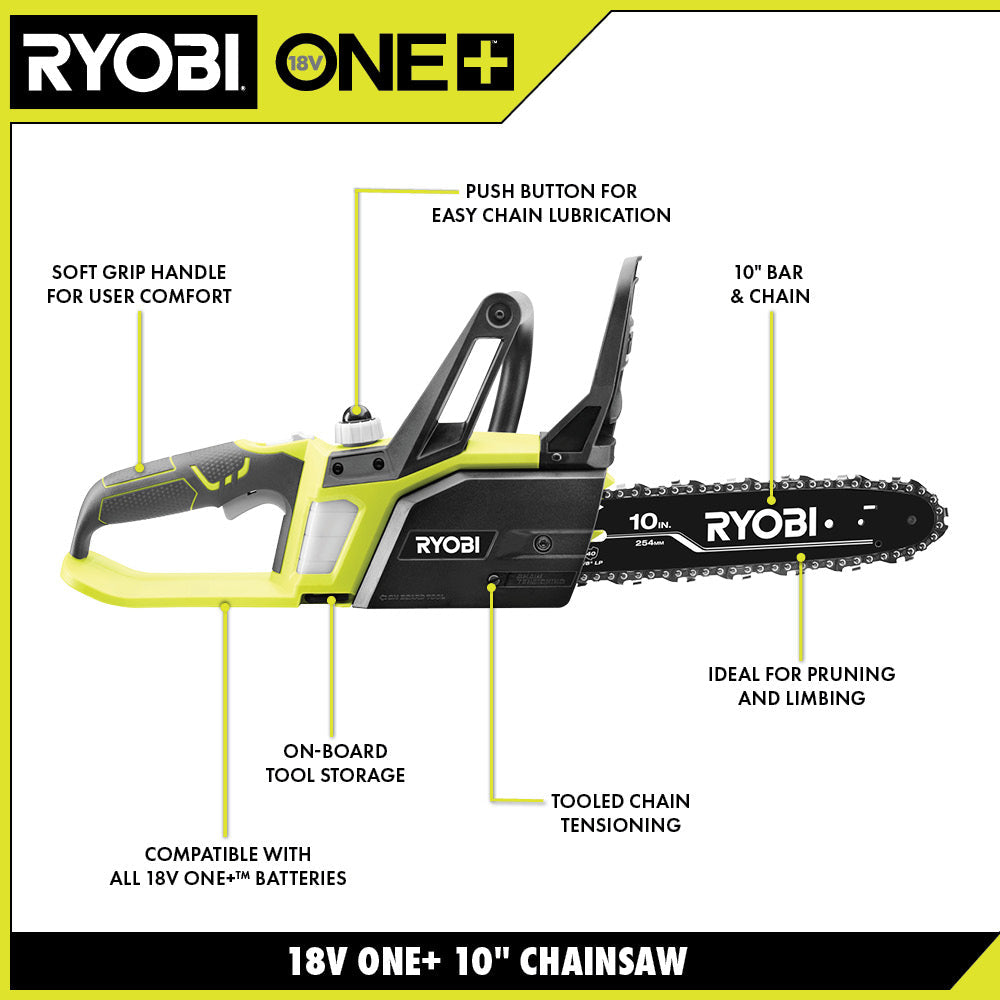 18V ONE+ 10" CHAINSAW KIT Image 2