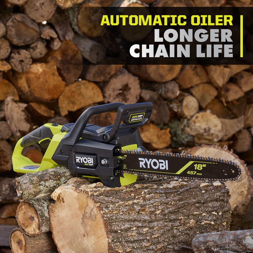 40V HP BRUSHLESS 18" CHAINSAW KIT Image 8