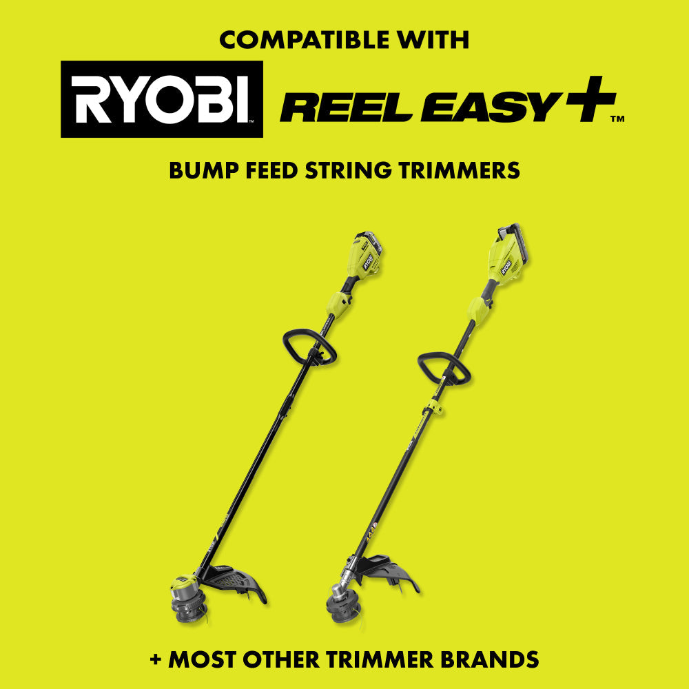  REEL EASY+ 2-in-1 Pivoting Fixed Line and Bladed Head For Bump Feed Trimmers