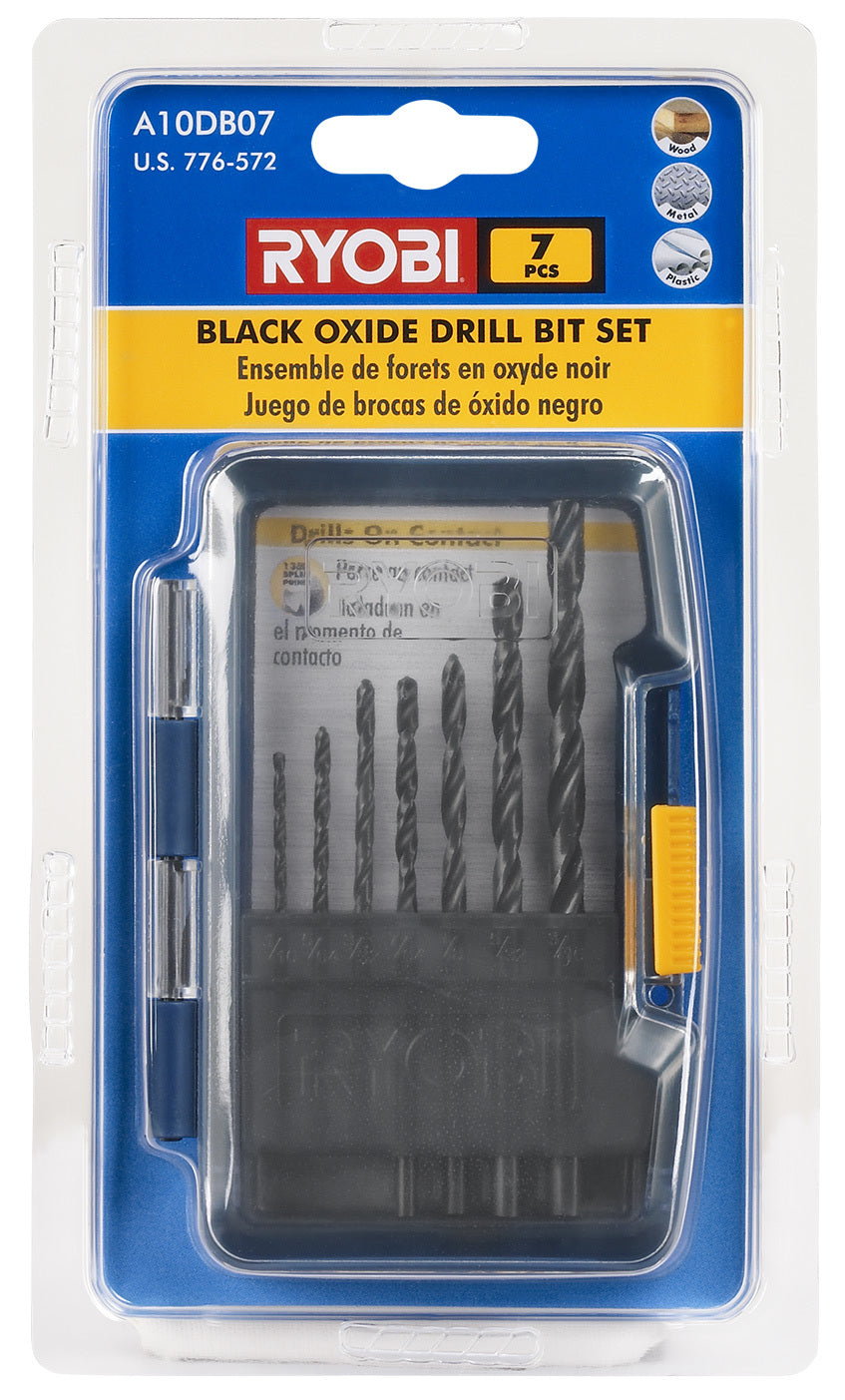 7 PC. Black Oxide Drill Bit Set Image 2