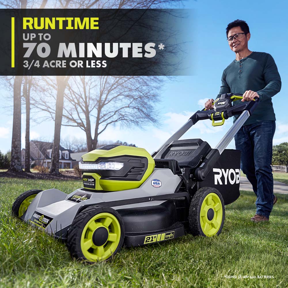 40V HP BRUSHLESS 21" SELF-PROPELLED MULTI-BLADE MOWER Image 5
