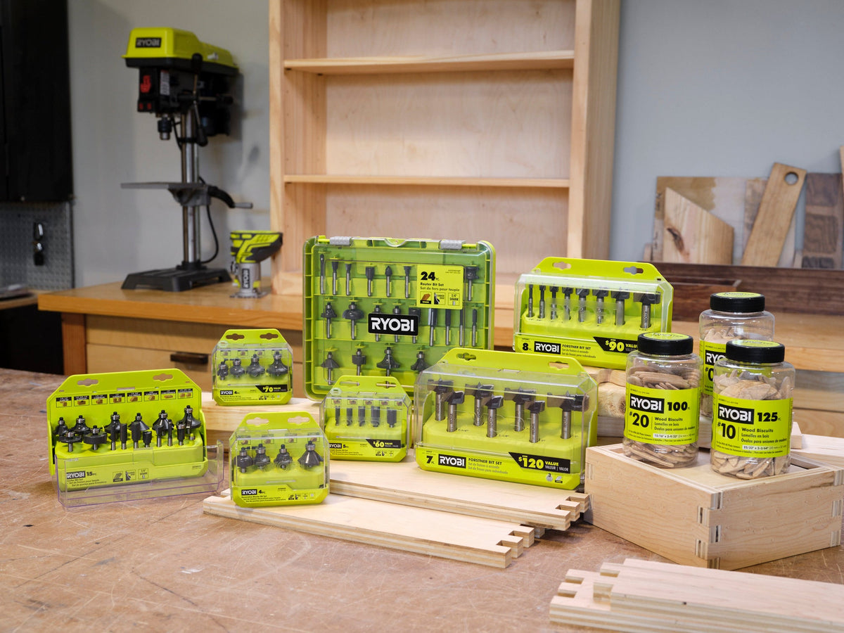15 PC. Router Bit Set Image 2