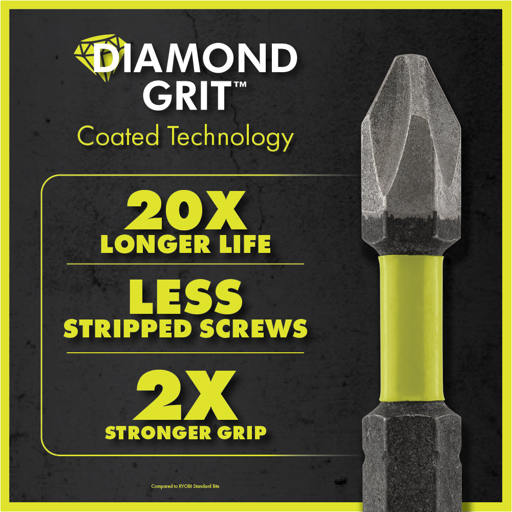 52 PC. IMPACT DRIVING SET WITH DIAMOND GRIT BITS Image 2